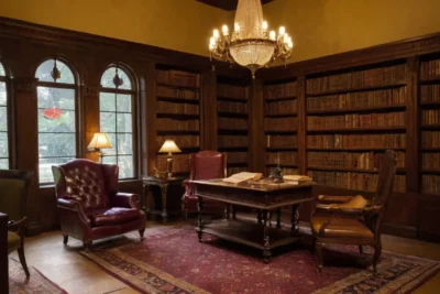 Une bibliothèque ancienne