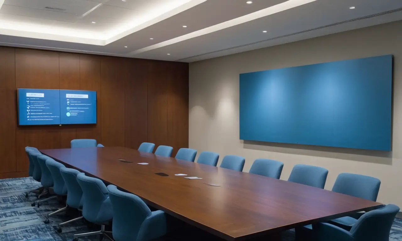Salle de conférence moderne et collaborative