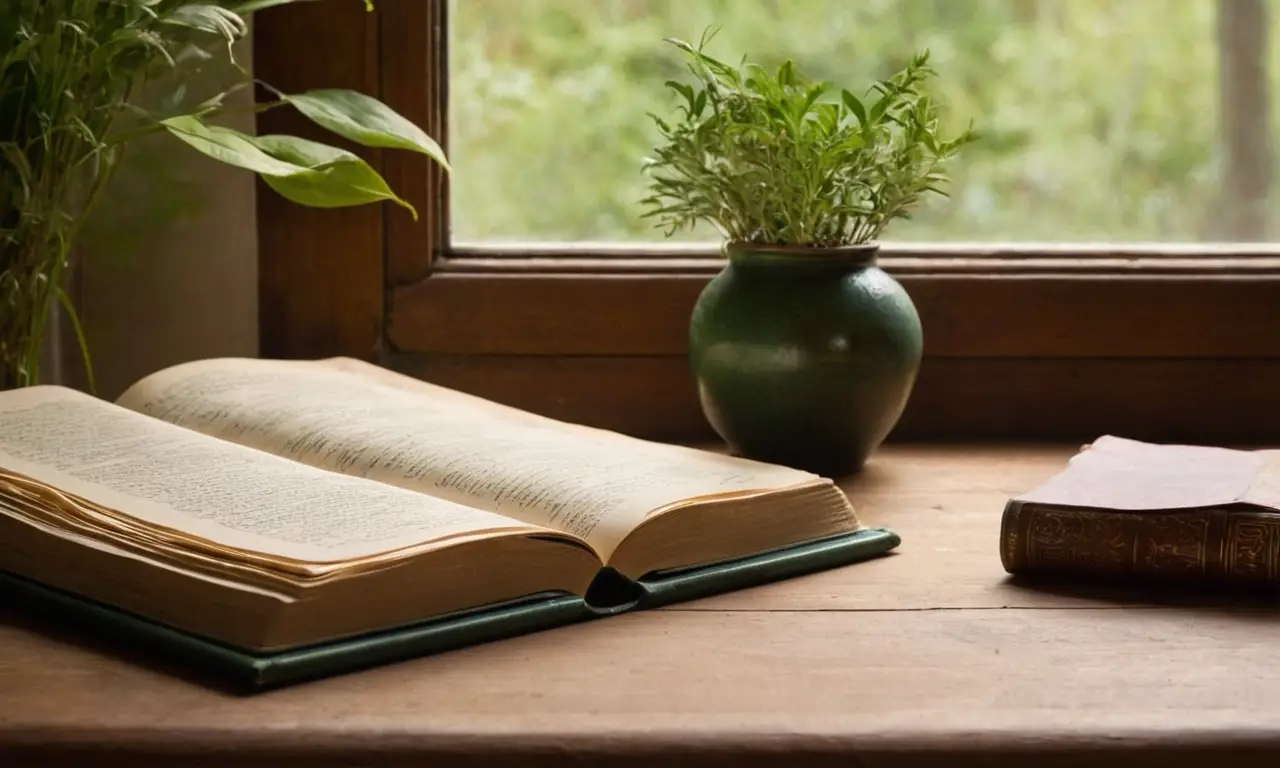 Livre ouvert sur un bureau en bois