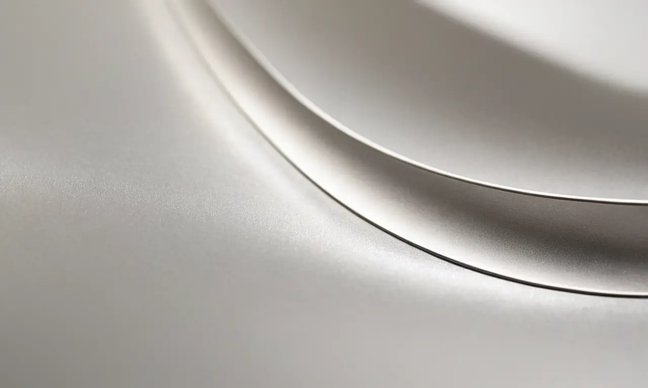 Objet métallique lisse, reflet dynamique et réaliste