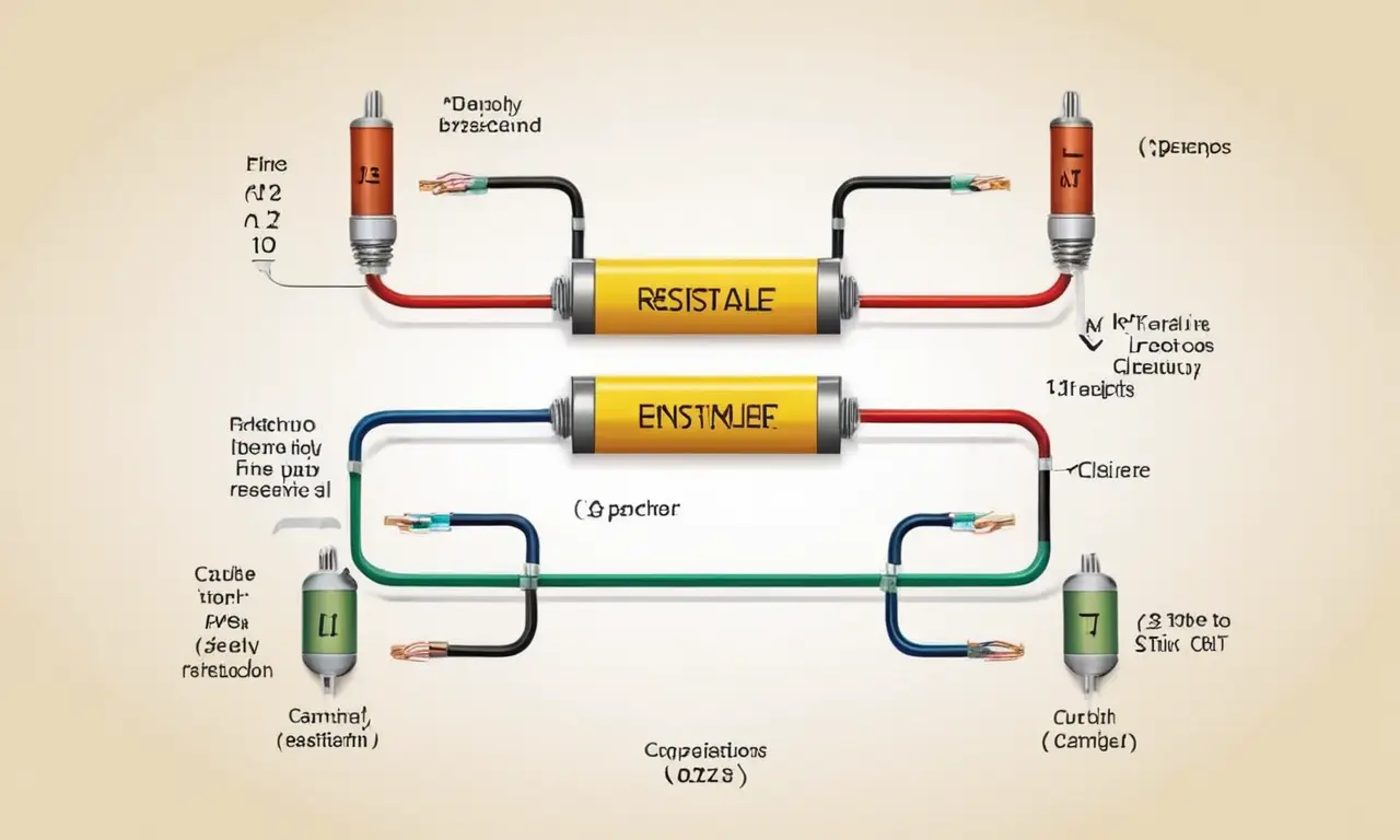 Diagramme éducatif de circuits électriques distincts