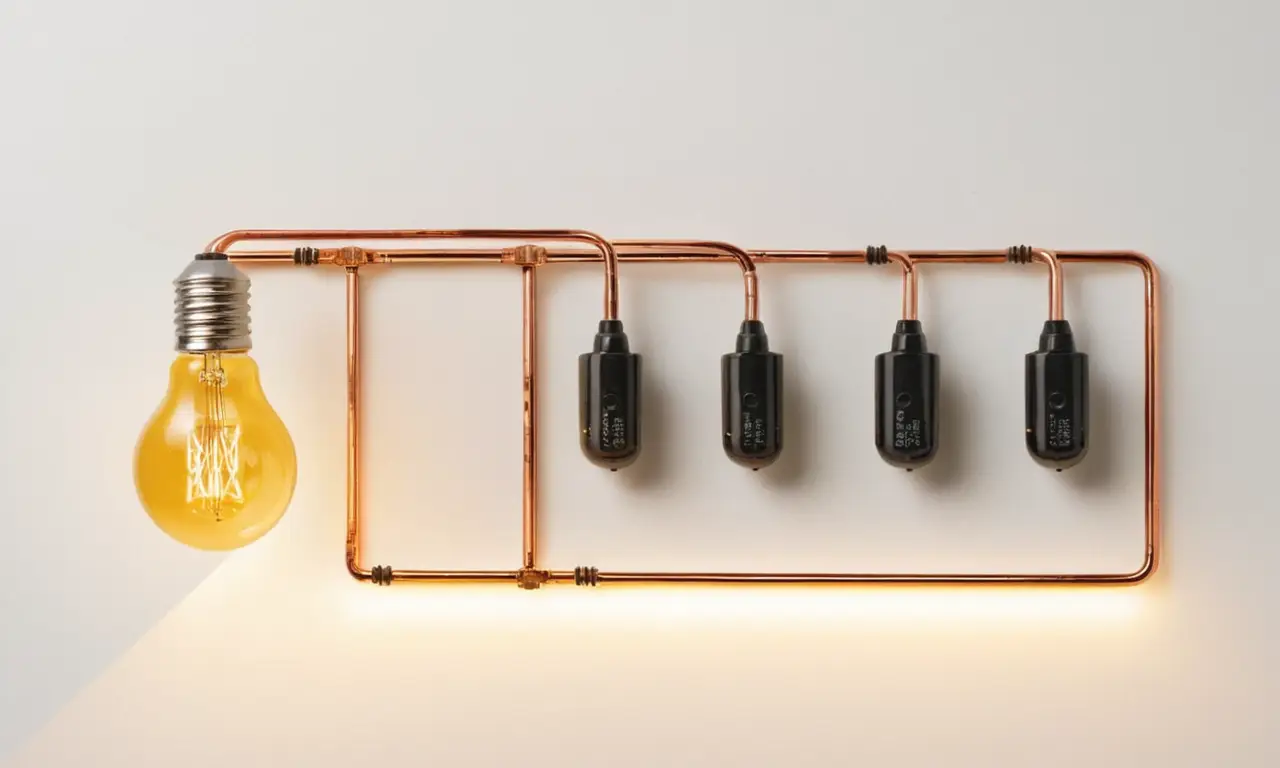 Diagramme éducatif des circuits électriques comparatifs