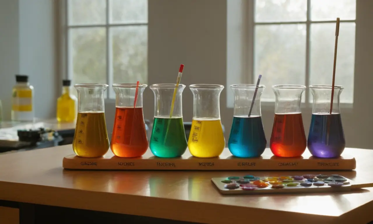Un laboratoire scientifique animé et coloré