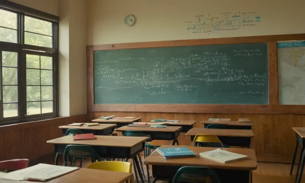 Une salle de classe animée et lumineuse