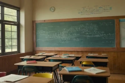 Une salle de classe animée et lumineuse