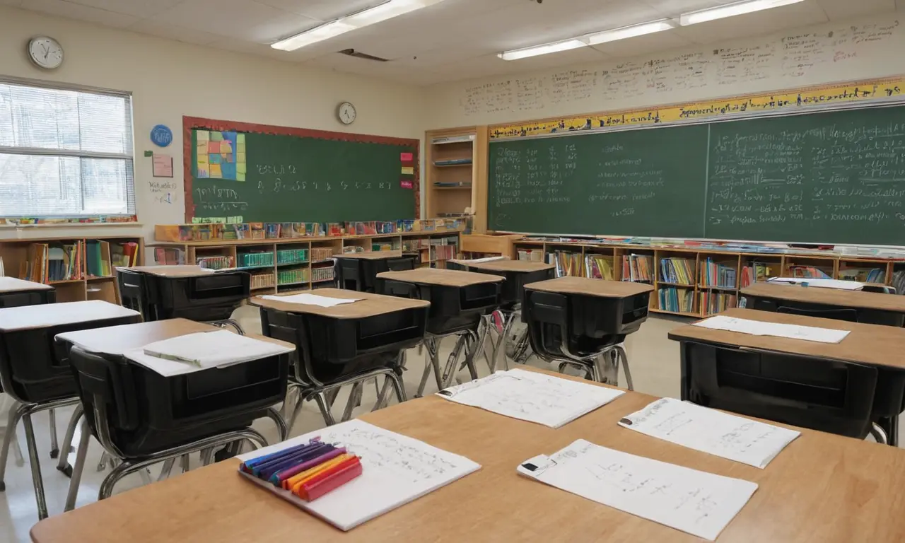 Une salle de classe animée et lumineuse