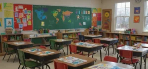 Une salle de classe lumineuse et accueillante