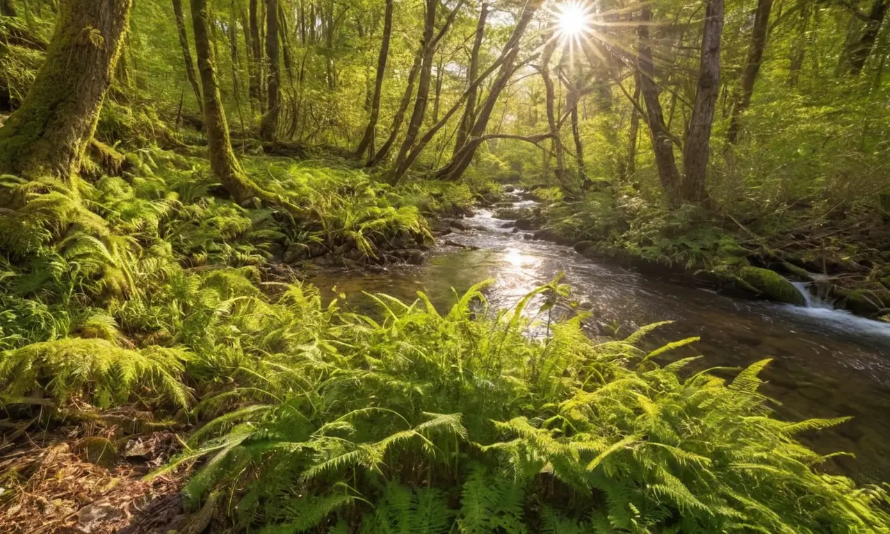 Forêts verdoyantes, rivières scintillantes et faune harmonieuse