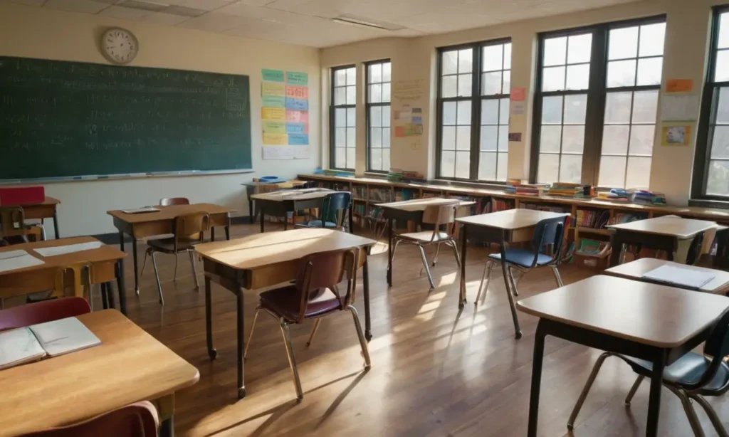 Une salle de classe moderne et accueillante
