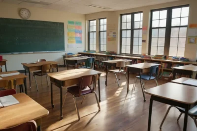 Une salle de classe moderne et accueillante