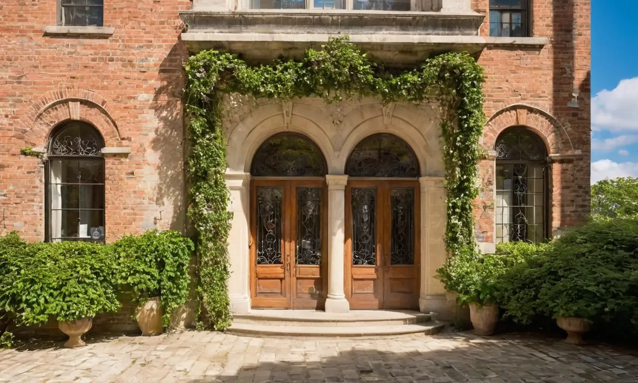 Façade élégante dhôtel classique sous le soleil