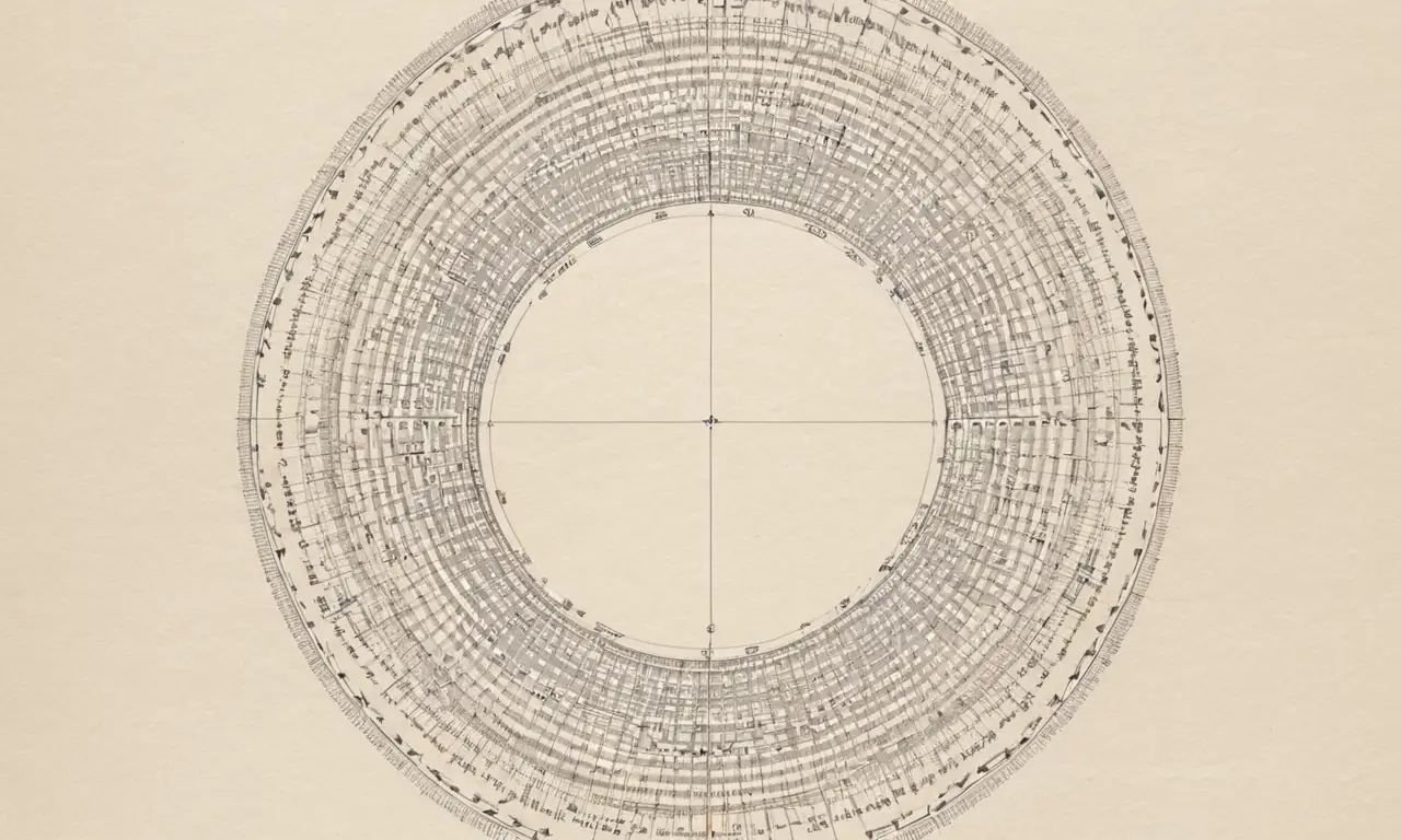 Cercle trigonométrique coloré avec détails précis