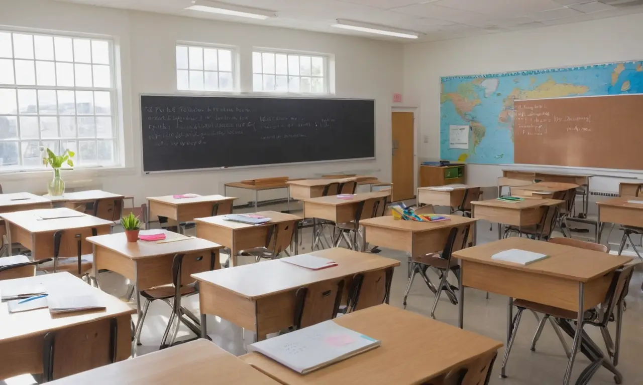 Une salle de classe lumineuse et dynamique