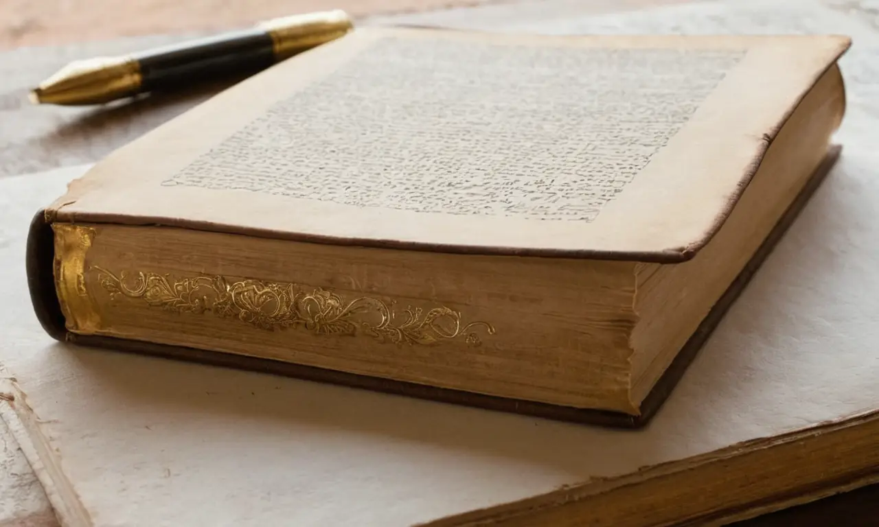 Un livre de ponctuation usé et vintage