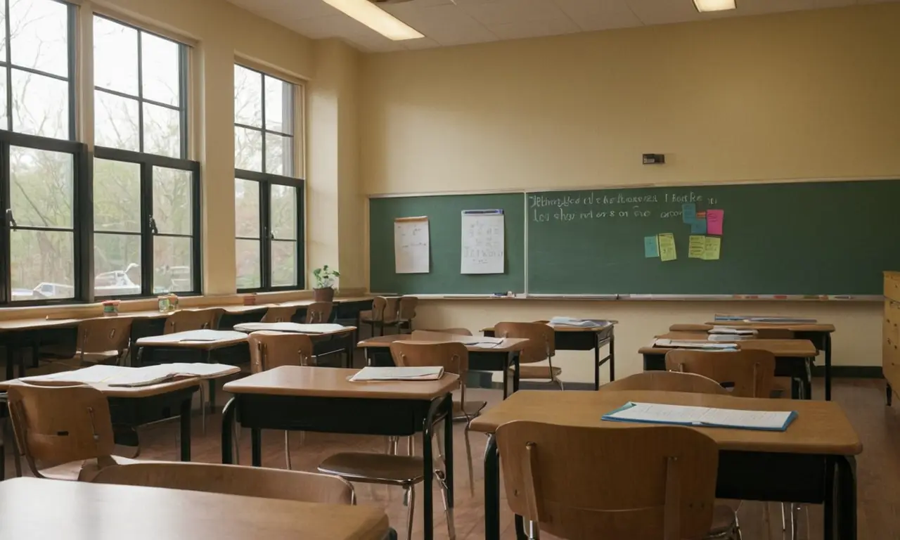 Salle de classe lumineuse pour lapprentissage