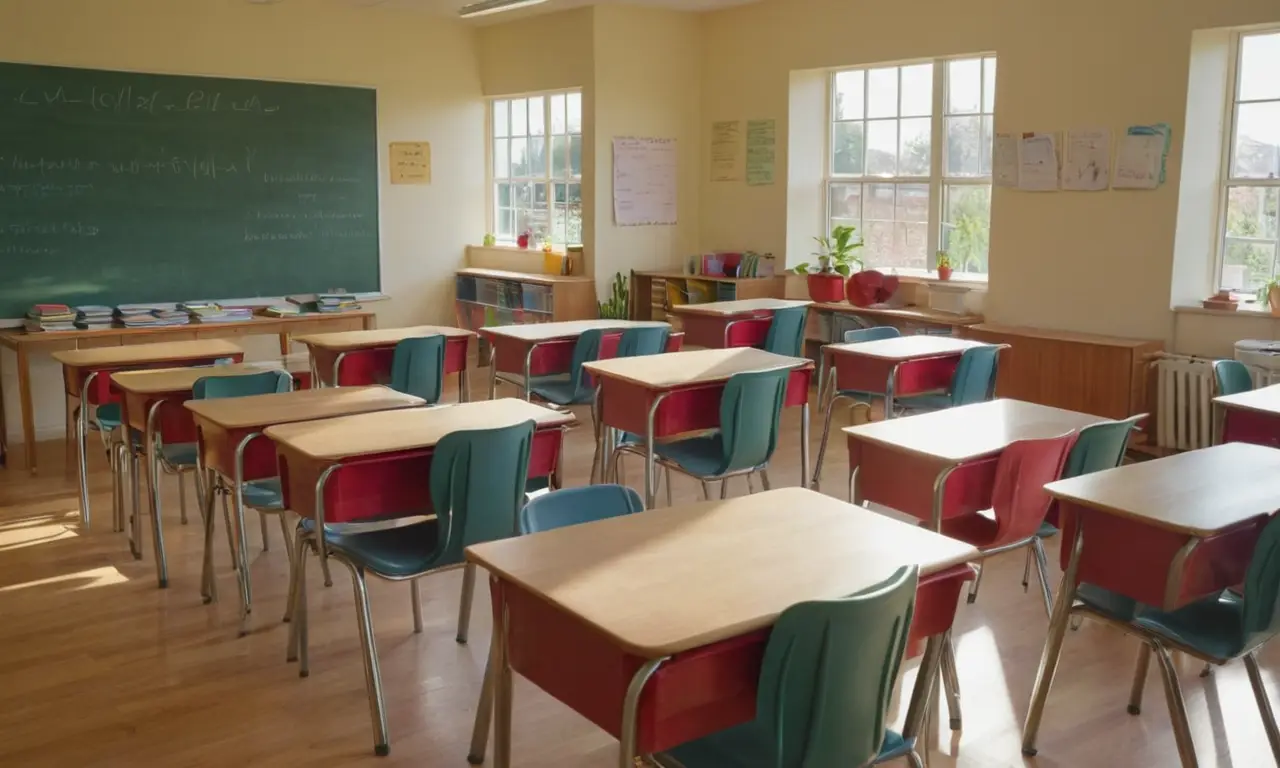 Une salle de classe animée et lumineuse