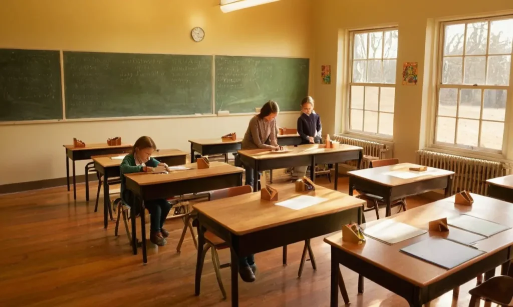 Une classe délèves en pleine activité