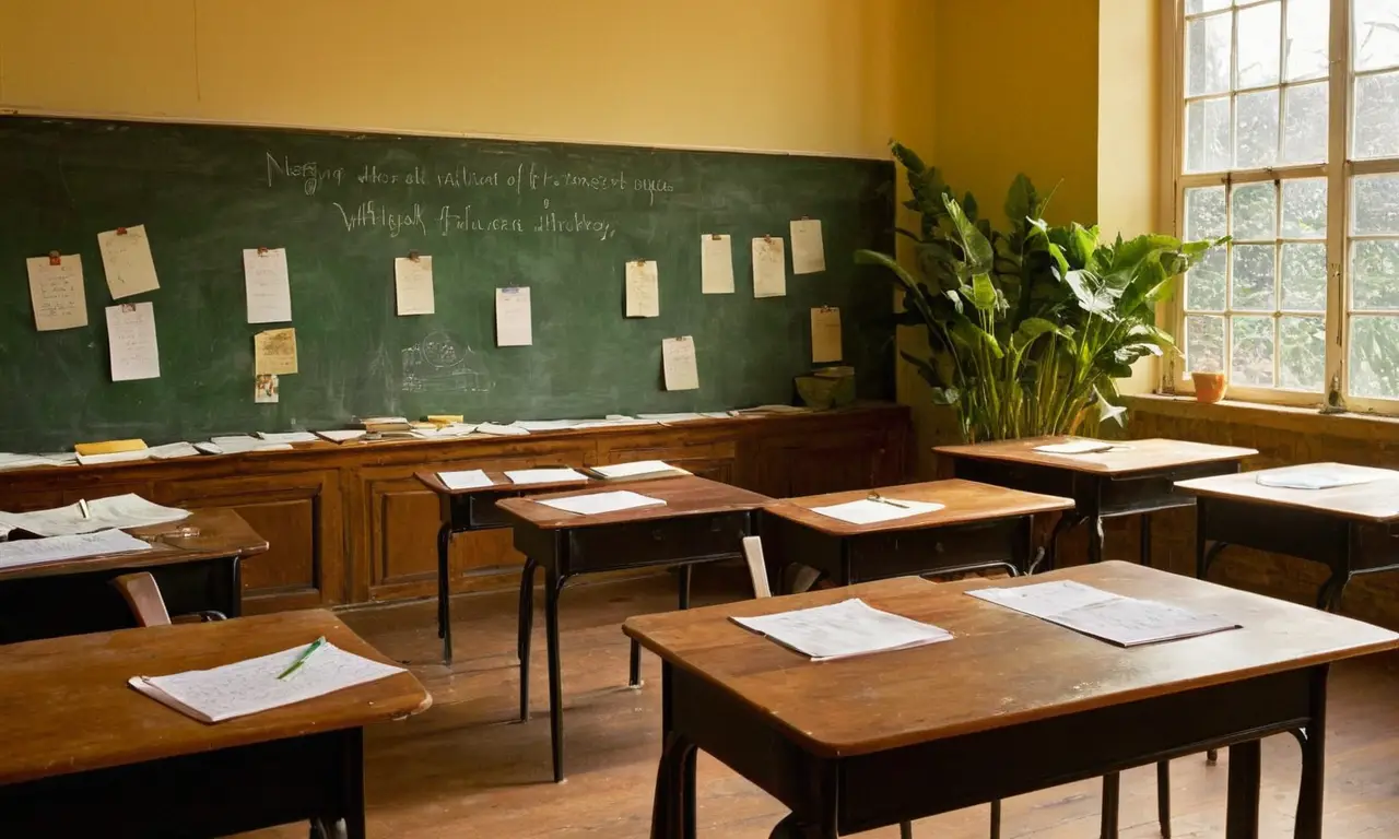 Salle de classe animée pleine dénergie