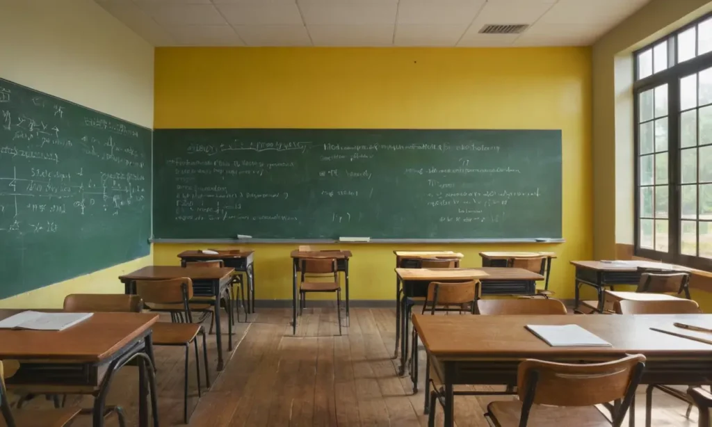 Une salle de classe lumineuse et inspirante