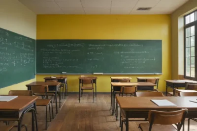 Une salle de classe lumineuse et inspirante