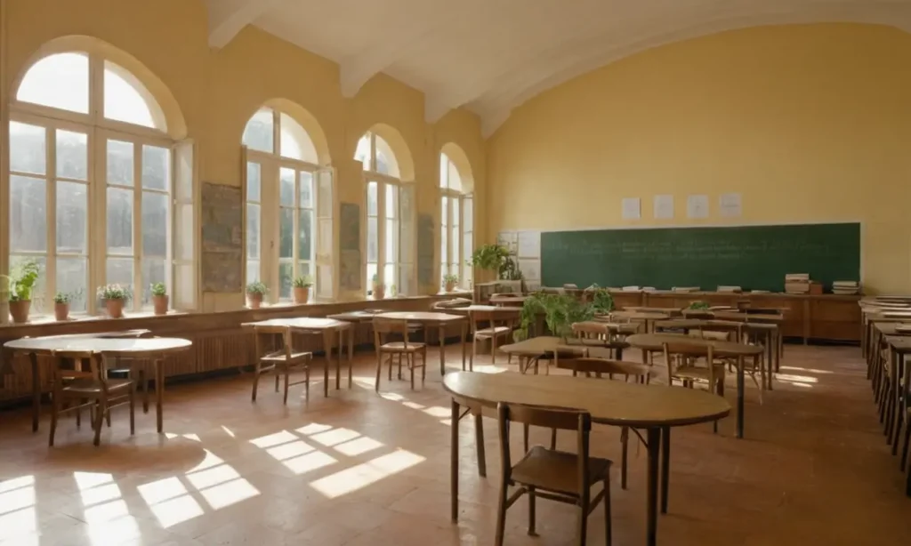 Classe italienne ensoleillée