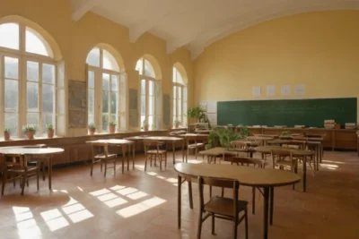 Classe italienne ensoleillée