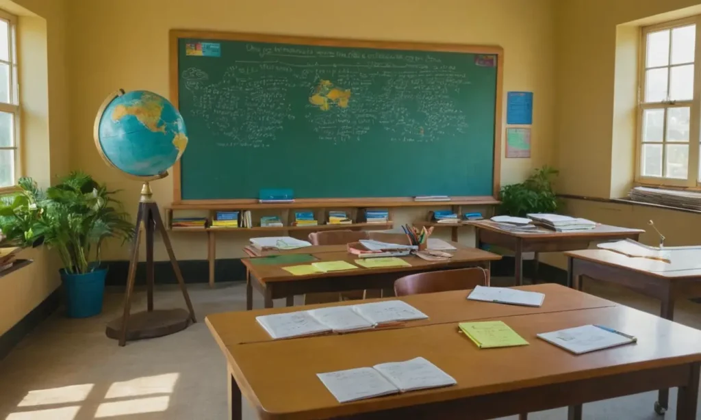Une salle de classe lumineuse et organisée