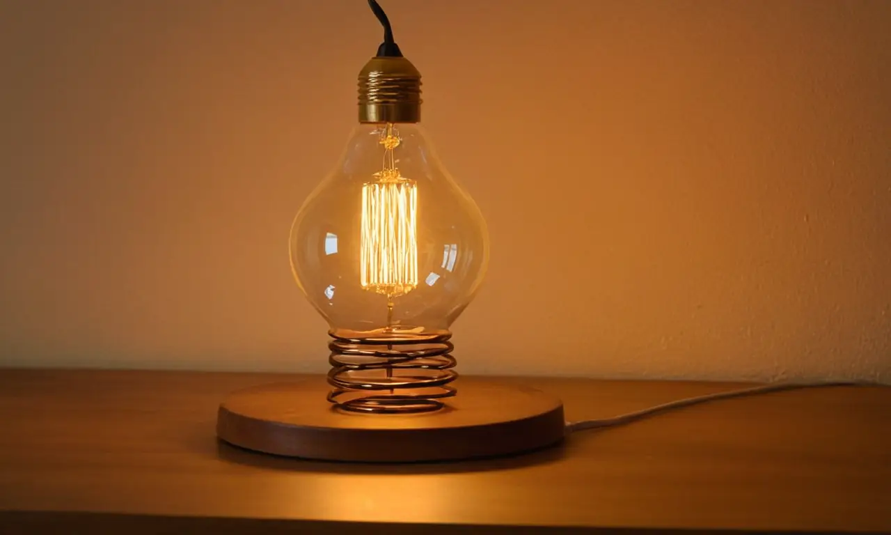 Ampoule vintage crée une atmosphère chaleureuse