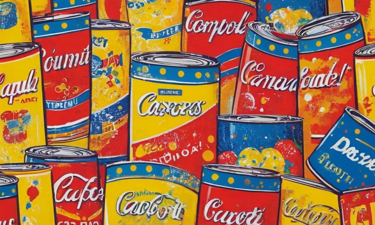 Toile pop art colorée et dynamique