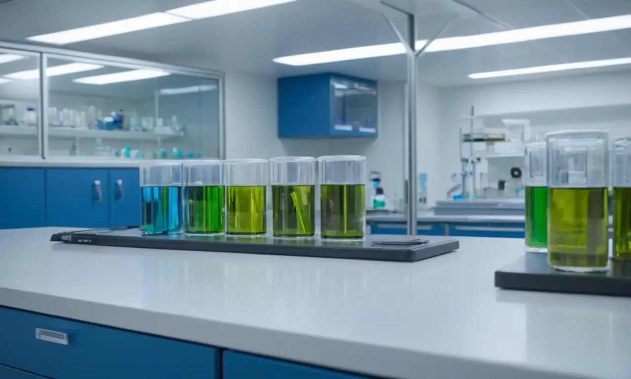 Laboratoire hospitalier moderne et lumineux