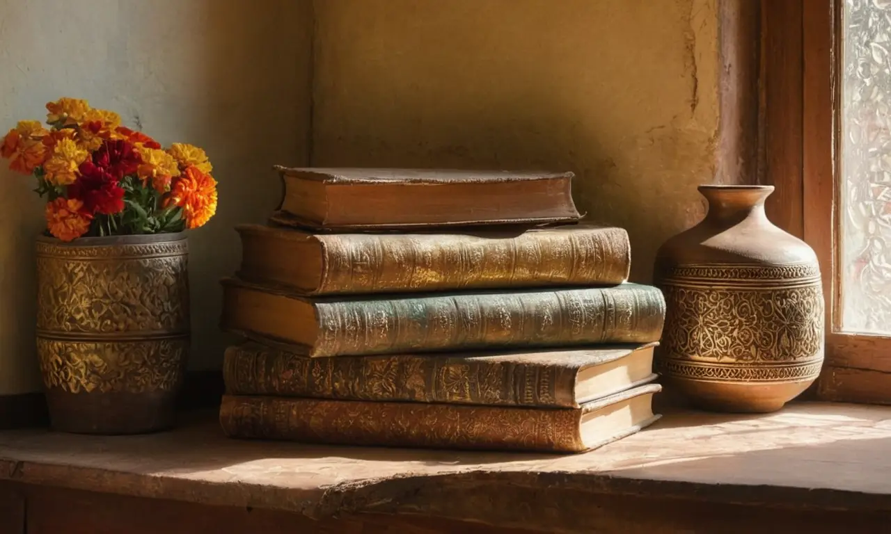 Tapisserie colorée symbolisant la culture indienne