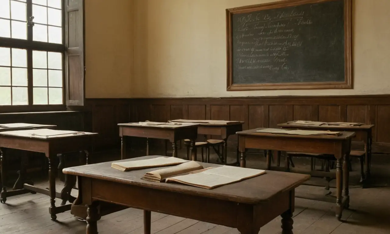 Une salle de classe historique pleine de souvenirs