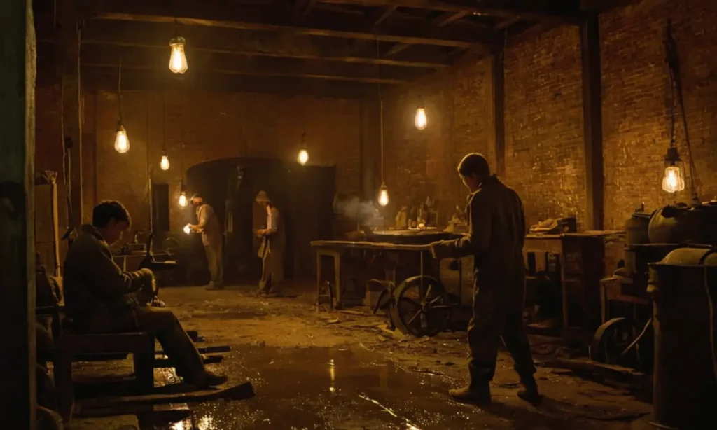 Usine sombre du XIXe siècle