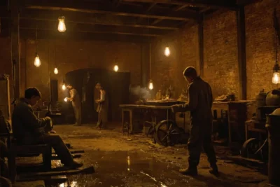 Usine sombre du XIXe siècle