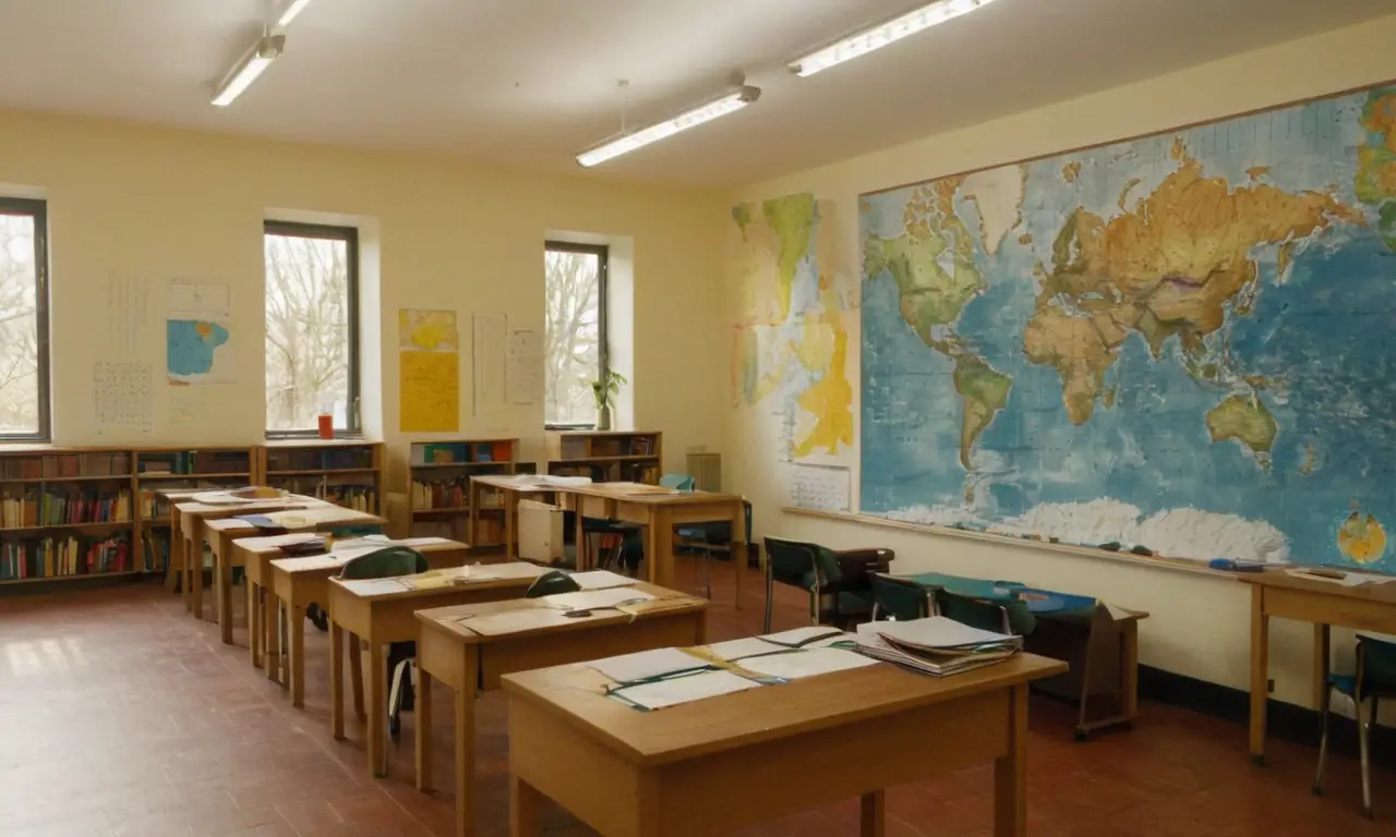 Salle de classe lumineuse et inclusive