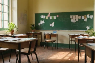 Salle de classe vibrante et engageante