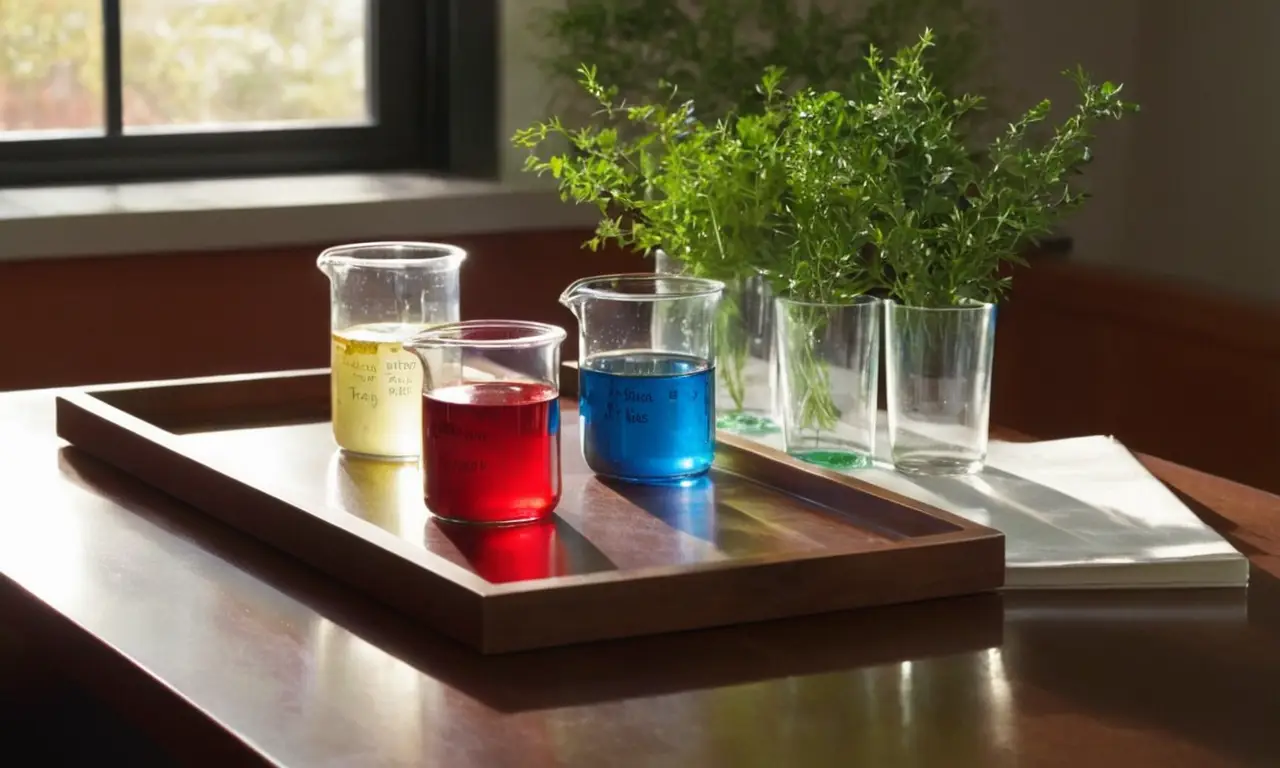 Tableau de laboratoire coloré et organisé