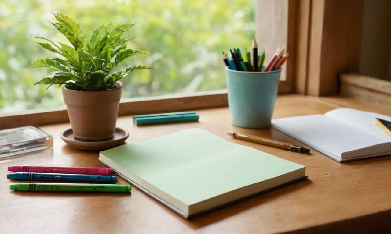 Bureau en bois, ambiance détude chaleureuse