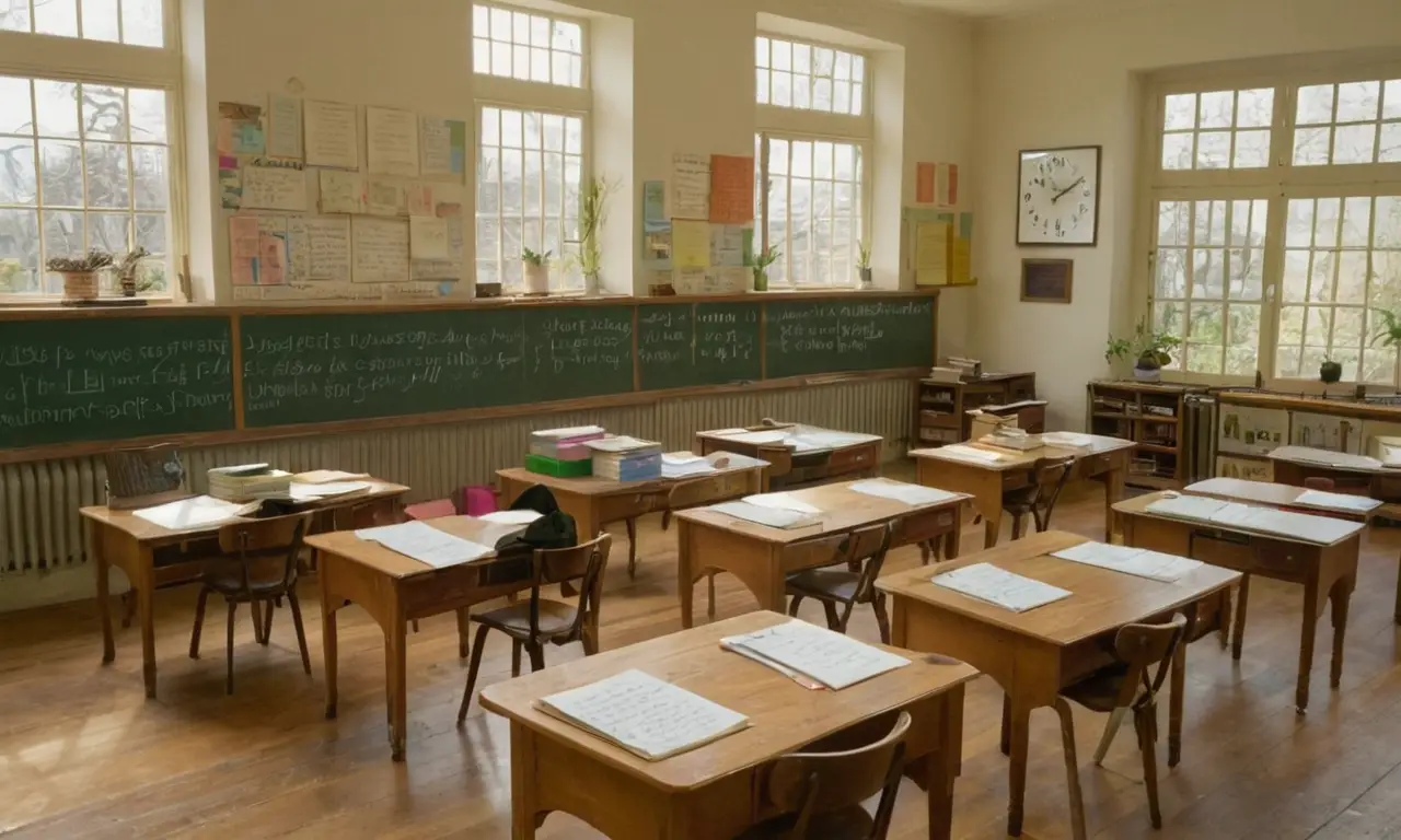 Une salle de classe lumineuse et animée