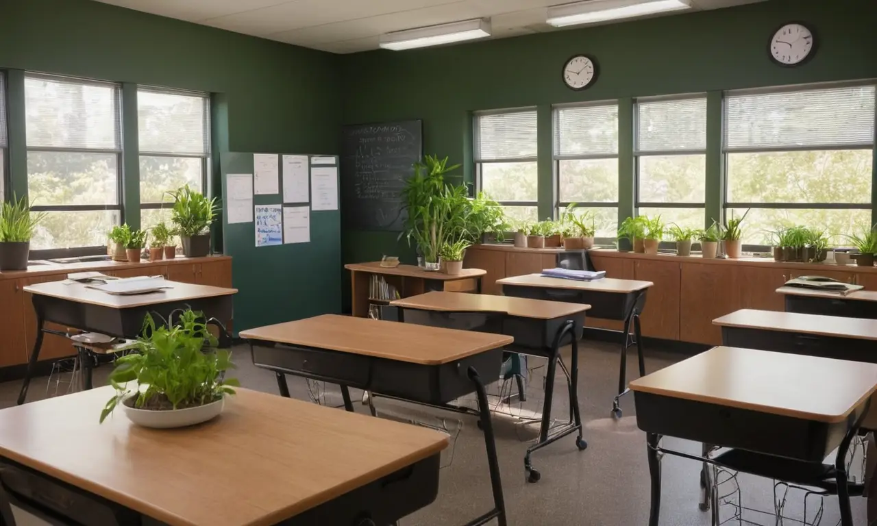 Salle de classe organisée et accueillante