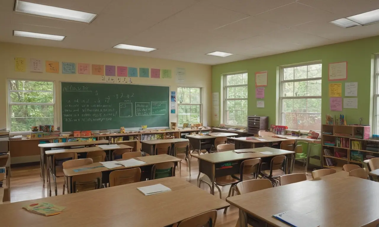 Salle de classe lumineuse et inspirante