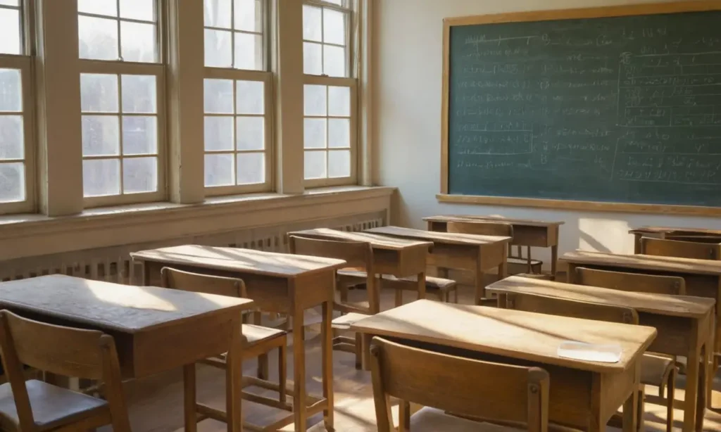 Une salle de classe ensoleillée et studieuse