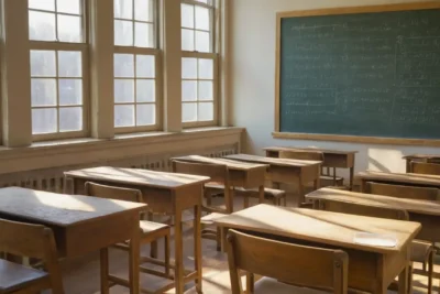Une salle de classe ensoleillée et studieuse