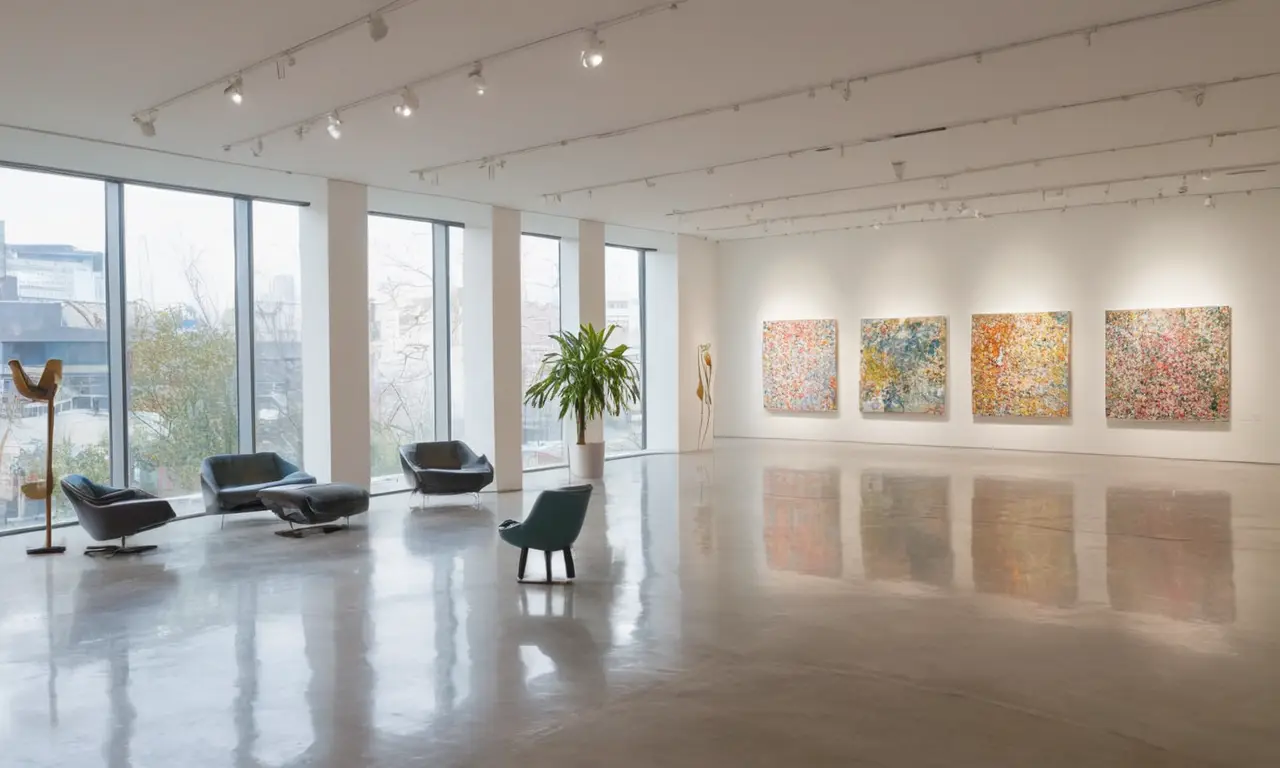 Galerie dart contemporain dynamique et sereine