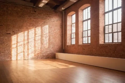 Studio de danse élégant avec lumière douce