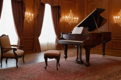 Une salle éclairée
