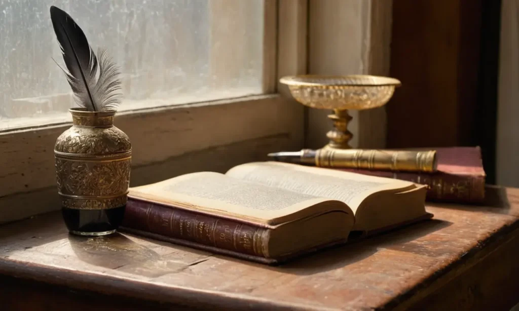 Un livre ancien sur une table en bois
