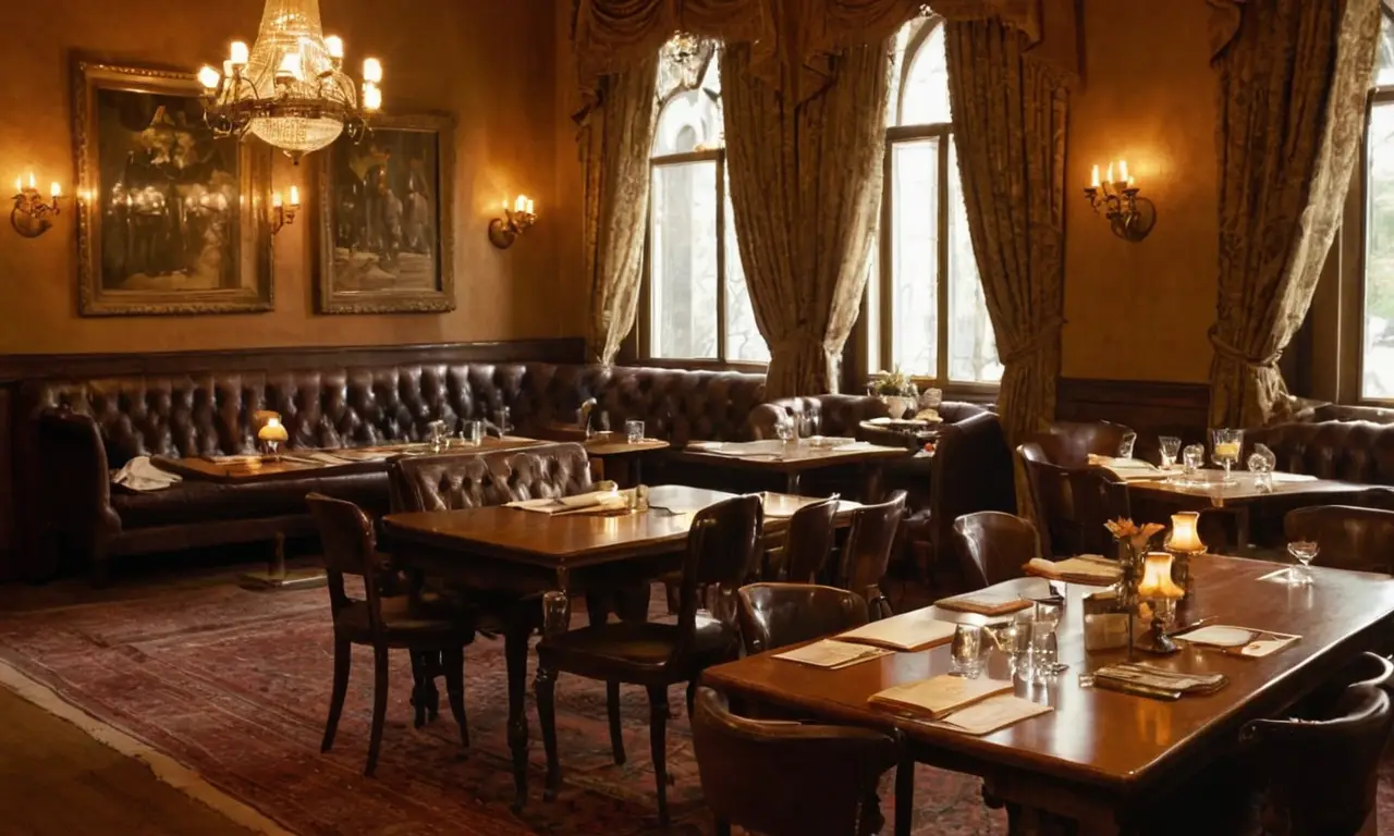 Café vintage, ambiance chaleureuse et intellectuelle