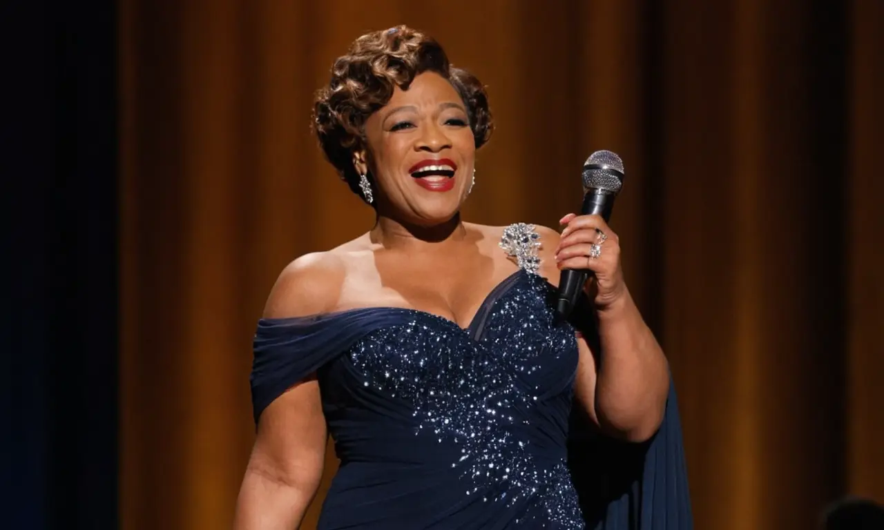 Ella Fitzgerald brille sur scène avec élégance