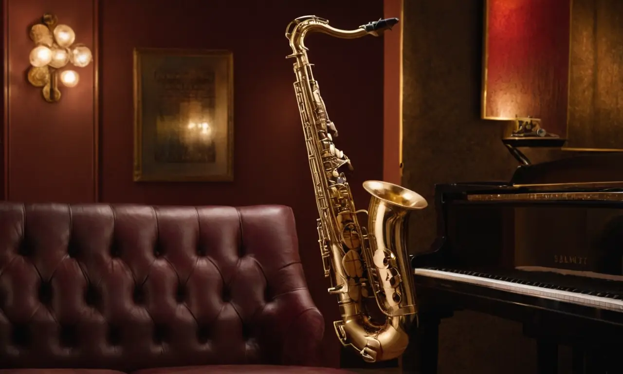 Ambiance jazz avec musicien et instruments raffinés